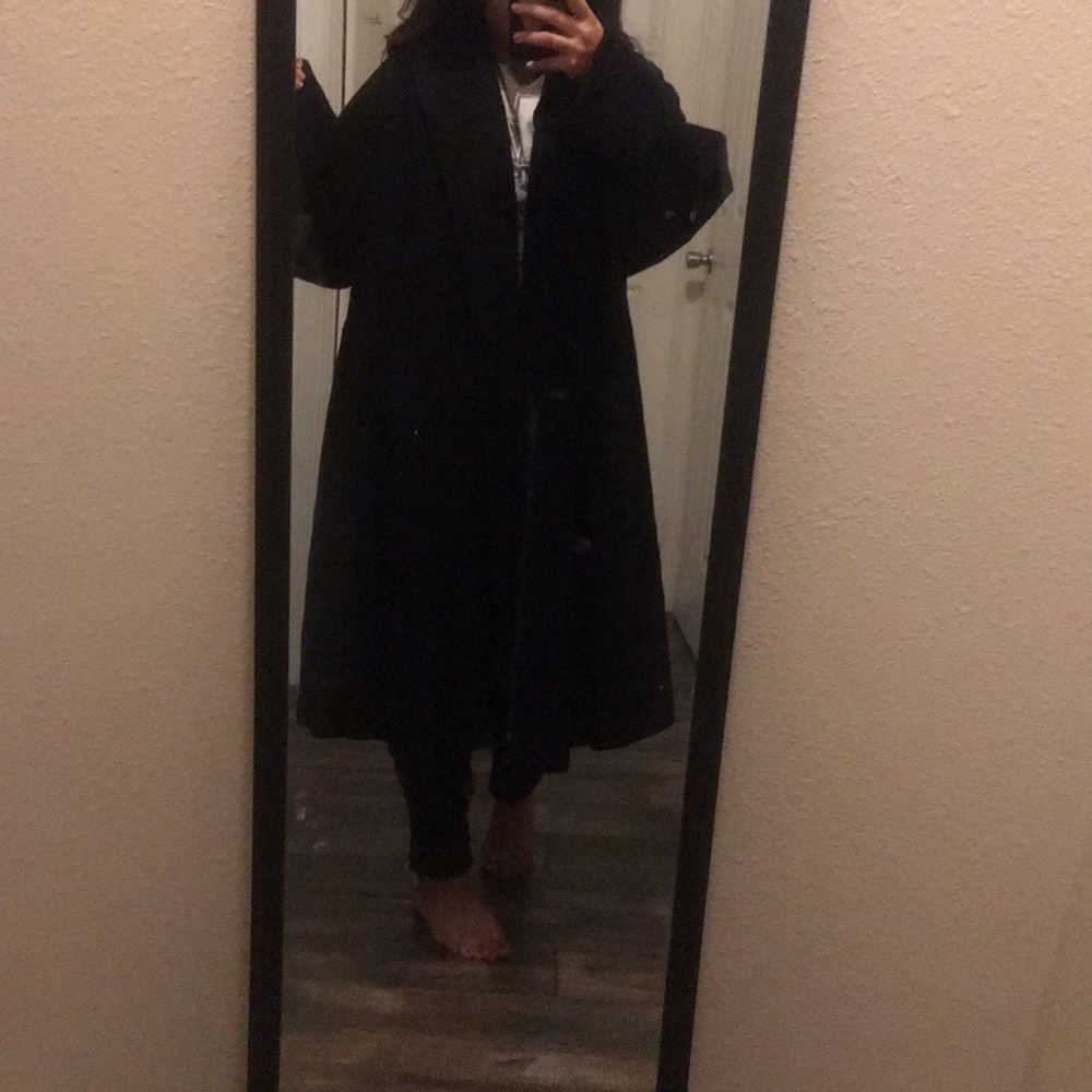 Aquascutum London Long Wool And Cashmere Coat